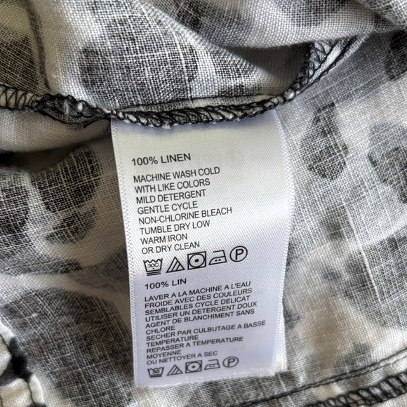 Tommy Bahama Black and White Leopard Print Jacket (New w/o tag) - Picture 5 of 5